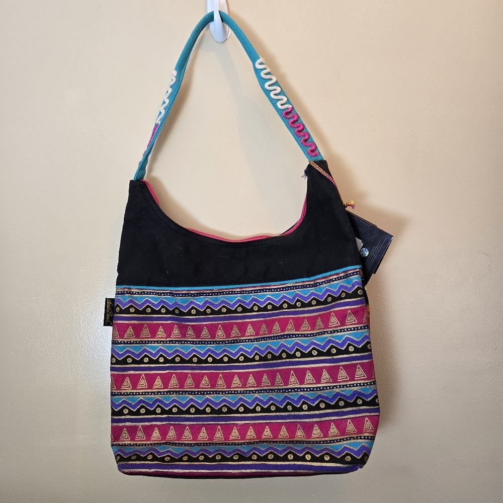 Laurel Burch Fantasticats Medium Scoop Tote Bag 5233 Multi By Sun N' Sand NWT - Picture 3 of 16